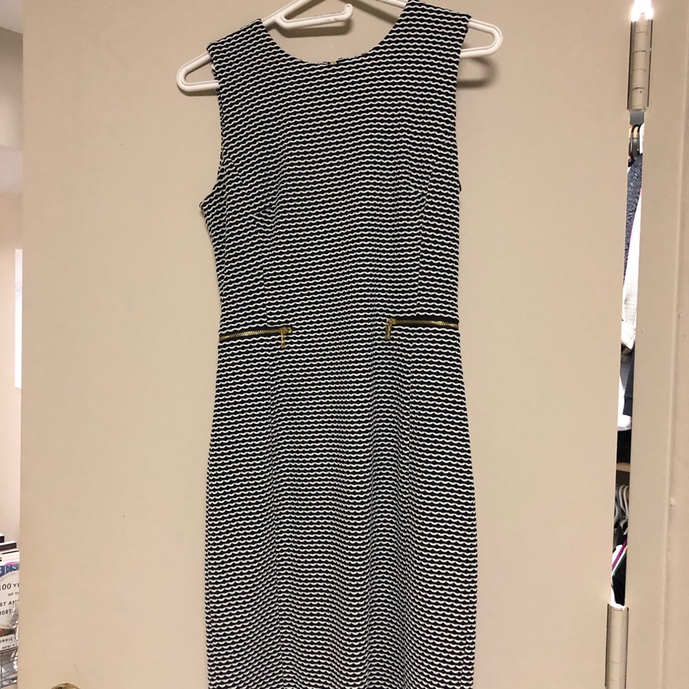 Black and white professional Calvin Klein dress